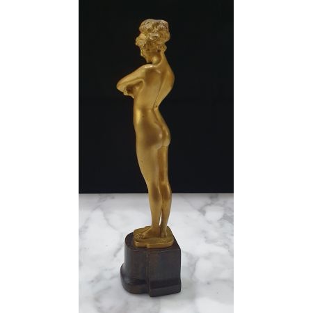 Antike vergoldete Bronzeskulptur aus dem frühen 20. Jahrhundert