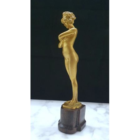 Antike vergoldete Bronzeskulptur aus dem frühen 20. Jahrhundert