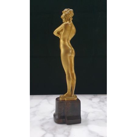 Antike vergoldete Bronzeskulptur aus dem frühen 20. Jahrhundert