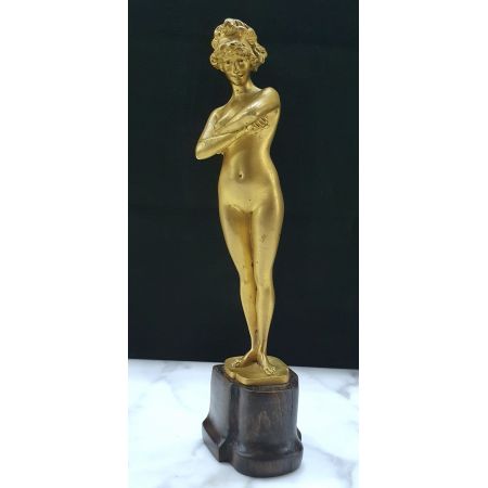 Antike vergoldete Bronzeskulptur aus dem frühen 20. Jahrhundert