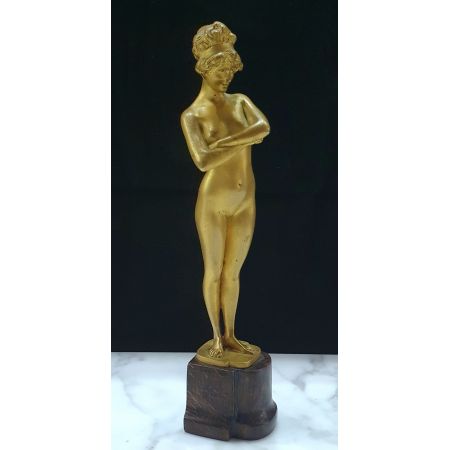 Antike vergoldete Bronzeskulptur aus dem frühen 20. Jahrhundert