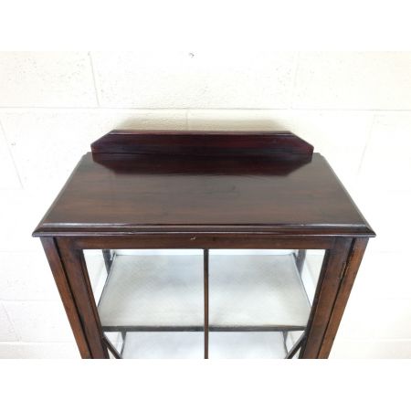 Edwardianische, Regency Stil verglaste Vitrine aus Mahagoni Massivholz antik