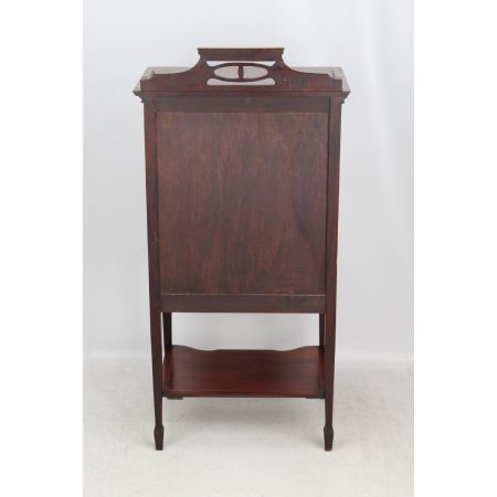 Antiker, edwardianischer Musikschrank aus Mahagoni Massivholz um 1905