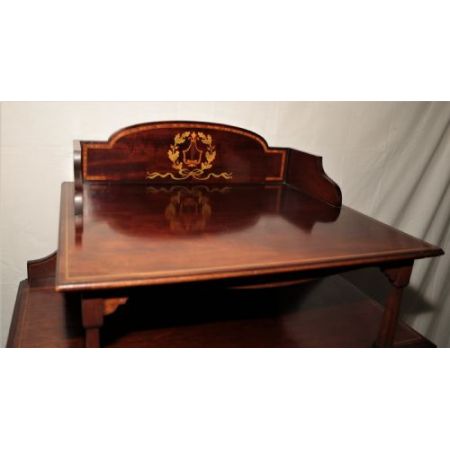 Antiker edwardian Mahagoni Musikschrank