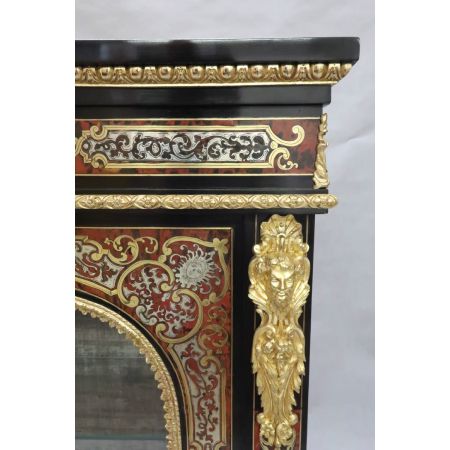 Antikes Paar viktorianischer Boulle Nachtschränkchen aus England