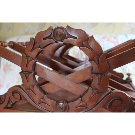 Antike William IV Canterbury aus Mahagoni 