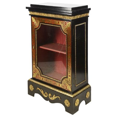 Premium! Antikes Paar Boulle Pier Schränke aus dem 19. Jahrhundert.