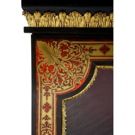 Premium! Antikes Paar Boulle Pier Schränke aus dem 19. Jahrhundert.