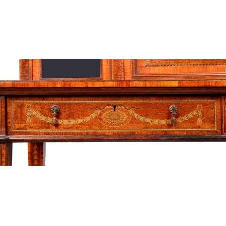 Antiker Schreibtisch aus der edwardianischen Zeit, 19. Jahrhundert.