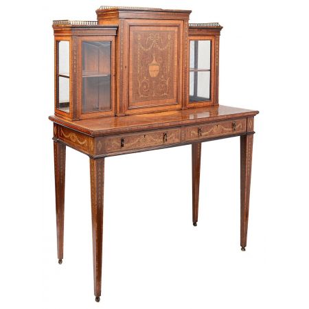 Antiker Schreibtisch aus der edwardianischen Zeit, 19. Jahrhundert.