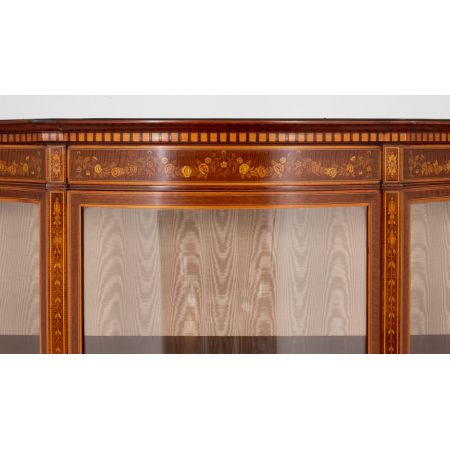 Antike Edwards und Roberts Vitrine aus Eiche