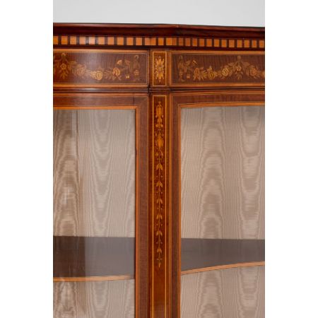 Antike Edwards und Roberts Vitrine aus Eiche