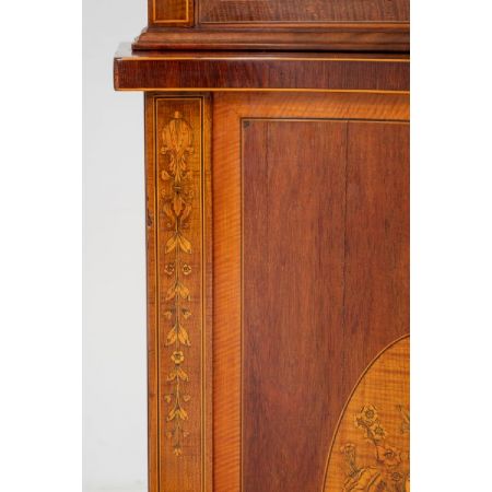 Antike Edwards und Roberts Vitrine aus Eiche