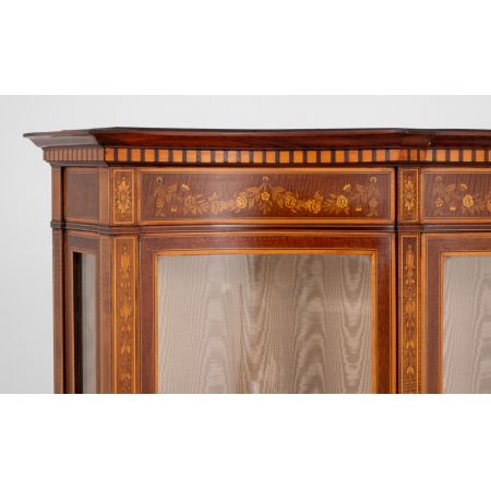 Antike Edwards und Roberts Vitrine aus Eiche