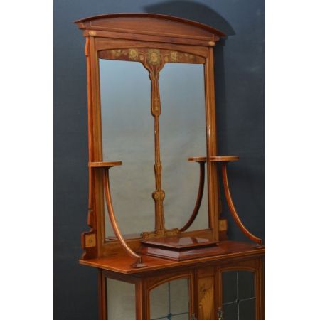 Premium! Antiker stilvoller Schrank mit Spiegel im Jugendstil