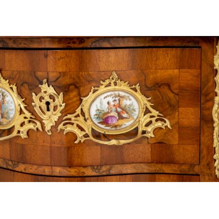 Premium! Antikes gutes Paar Nachttische aus französischem Walnussholz