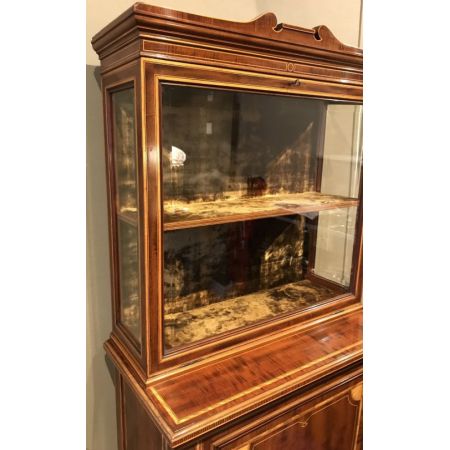 Premium! Antikes Paar Mahagoni Vitrinen aus der edwardianischen Epoche