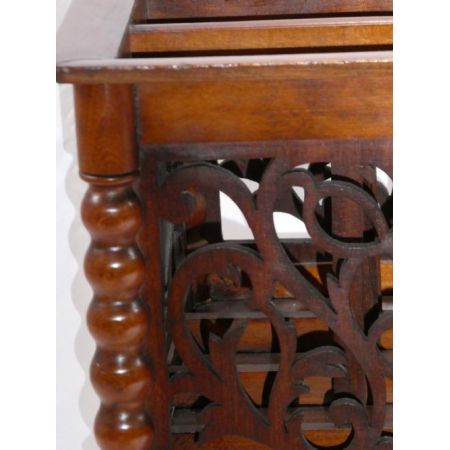 Antiker Zeitungsständer aus Mahagoni von ca 1880