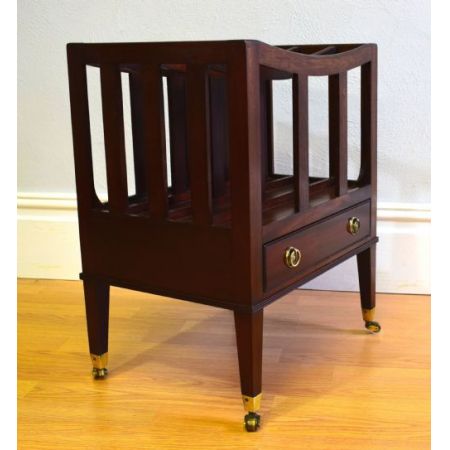 Antiker Mahagoni Zeitungsständer