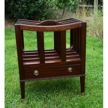 Antiker Mahagoni Zeitungsständer