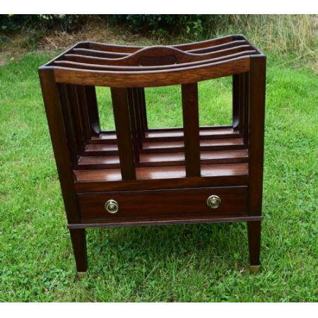 Antiker Mahagoni Zeitungsständer