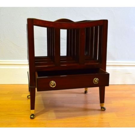 Antiker Mahagoni Zeitungsständer