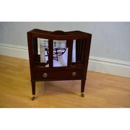 Antiker Mahagoni Zeitungsständer