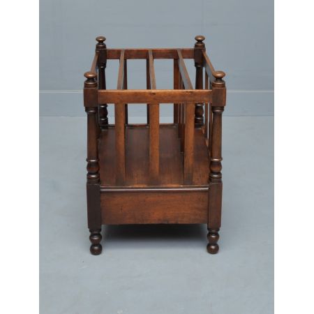 Antiker, viktorianischer "Canterbury" Zeitschriftenständer aus Mahagoni Massivholz 1880