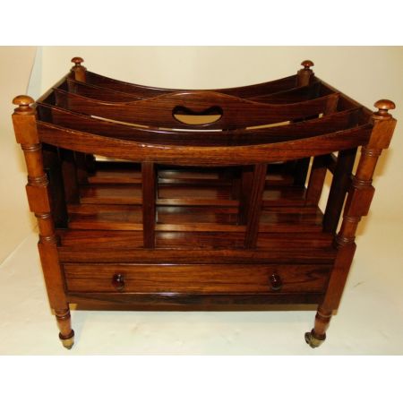 Antiker Palisander Zeitungsständer im Regency Stil von ca 1810