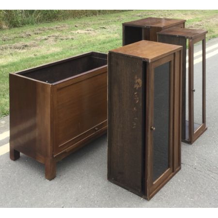 Antikes Stapel Bücherschrank aus Mahagoni