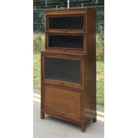 Antikes Stapel Bücherschrank aus Mahagoni