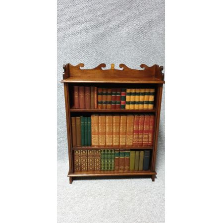 Kleines verstellbares Bücherregal aus Mahagoni