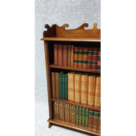 Kleines verstellbares Bücherregal aus Mahagoni