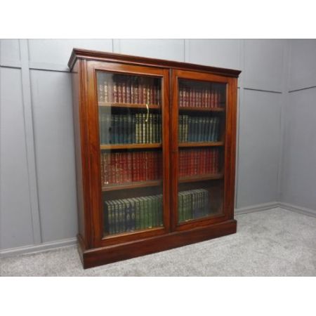 Antiker viktorianischer Bücherschrank aus Mahagoni