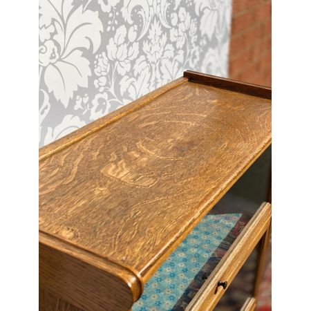 Antiker Eichenholz Bücherschrank im Globe Wenicke Design