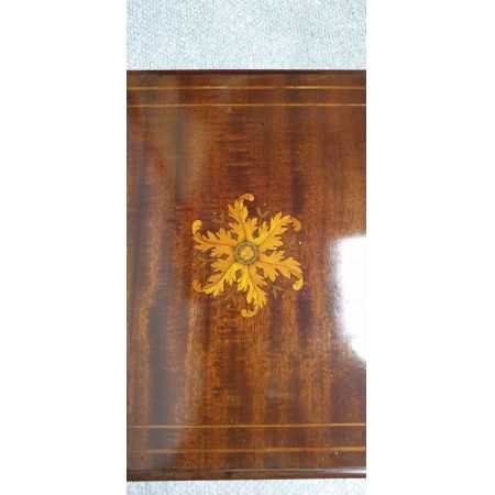 Antikes drehbares miniatur Bücherregal aus Mahagoni