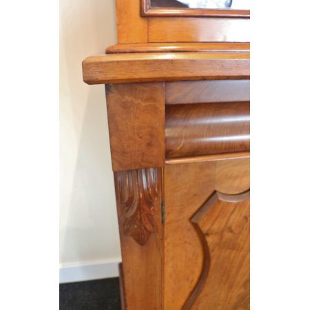 Antiker Mahagoni und Eichen Bücherschrank oder Glasschrank aus dem 19. Jahrhundert 