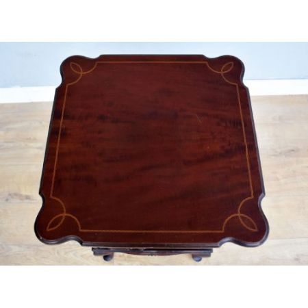 Antikes drehbares edwardianisches Bücherregal aus Mahagoni