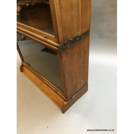 Antiker Eichenholz Bücherschrank aus Massivholz von Globe Wernicke, 1920