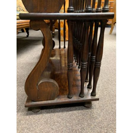 Antikes, offenes Bücherregal im Regency Stil aus Massivholz, Palisander, 1910