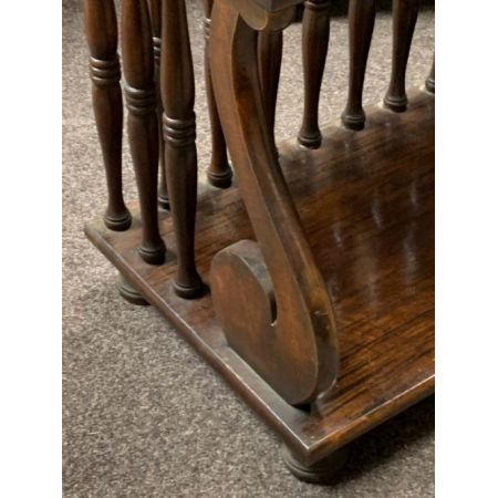 Antikes, offenes Bücherregal im Regency Stil aus Massivholz, Palisander, 1910