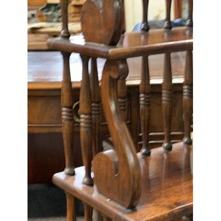 Antikes, offenes Bücherregal im Regency Stil aus Massivholz, Palisander, 1910