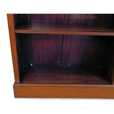 Antikes großes offenes Bücherregal aus Mahagoni