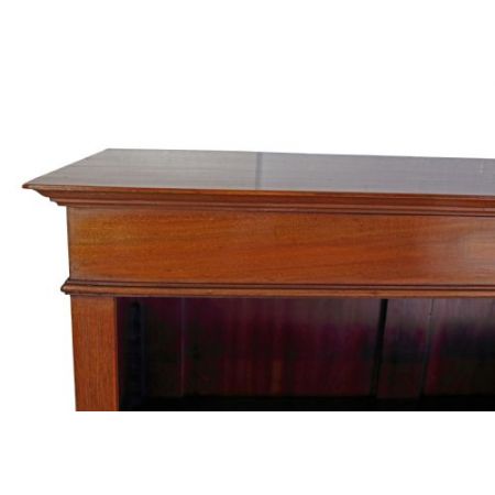 Antikes großes offenes Bücherregal aus Mahagoni