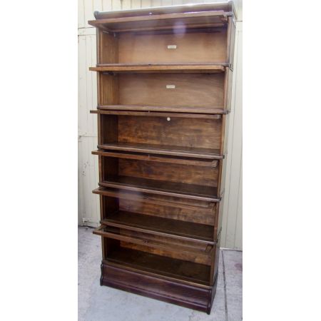 Antikes Eichenholz Stapel Bücherschrank von Globe Wernicke