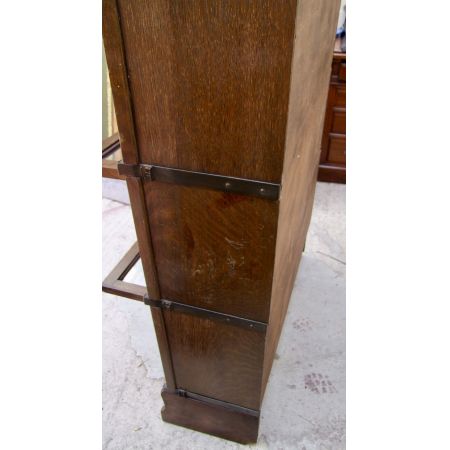 Antikes Eichenholz Stapel Bücherschrank von Globe Wernicke