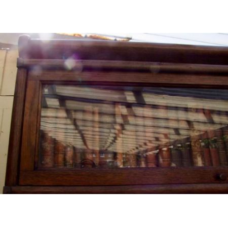 Antikes Eichenholz Stapel Bücherschrank von Globe Wernicke