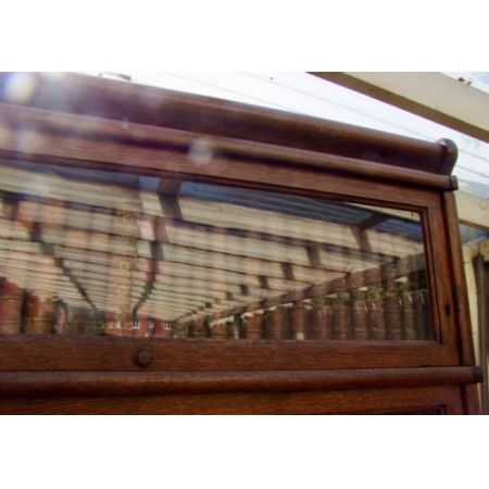 Antikes Eichenholz Stapel Bücherschrank von Globe Wernicke