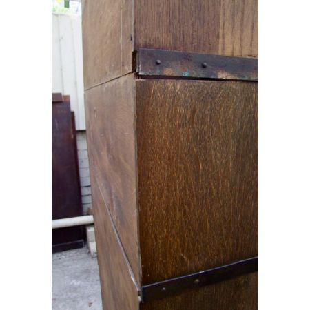 Antikes Eichenholz Stapel Bücherschrank von Globe Wernicke