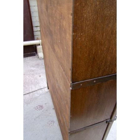 Antikes Eichenholz Stapel Bücherschrank von Globe Wernicke